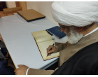 آیت الله کعبی و هیئت همراه از موزه تاریخ مؤسسه تاریخ و فرهنگ ایران دانشگاه تبریز بازدید بعمل آوردند