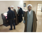 آیت الله کعبی و هیئت همراه از موزه تاریخ مؤسسه تاریخ و فرهنگ ایران دانشگاه تبریز بازدید بعمل آوردند
