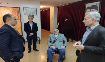 بازدید مدیر کل دفتر سیاست گذاری و برنامه ریزی امور پژوهشی وزارت عتف از موزه تاریخ