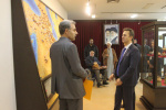 بازدید رئیس دانشگاه فنی قبضه از موزه موسسه تاریخ و فرهنگ ایران